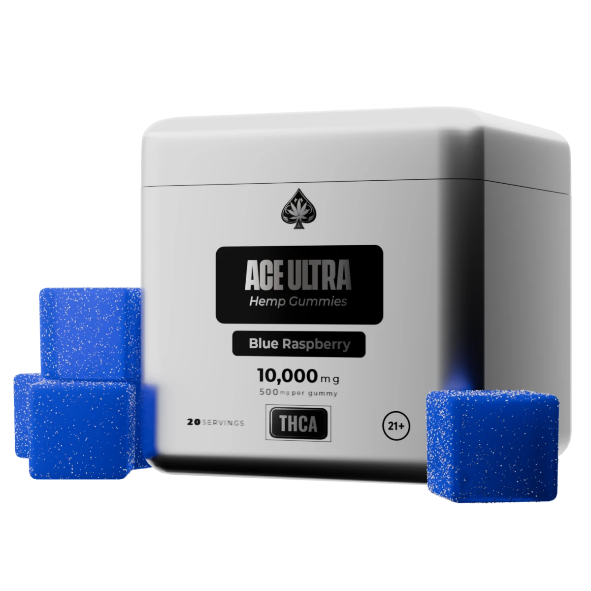ACE ULTRA THCA Gummies 10 Pack — Blue Raspberry flavor