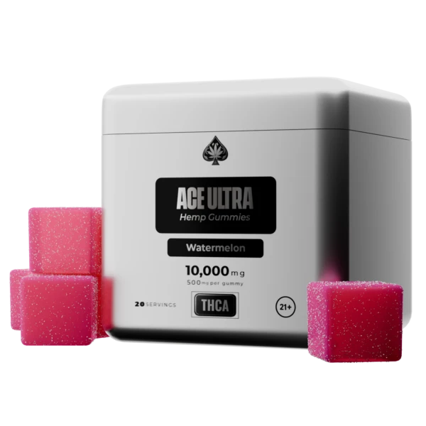 ACE ULTRA THCA Gummies 10 Pack — Watermelon flavor