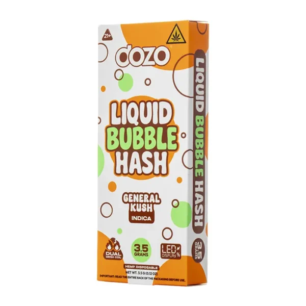 dozo_liquid_bubble_hash_disposable_3.5g_-_general_kush