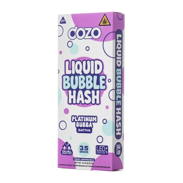 dozo_liquid_bubble_hash_disposable_3.5g_-_platinum_bubba