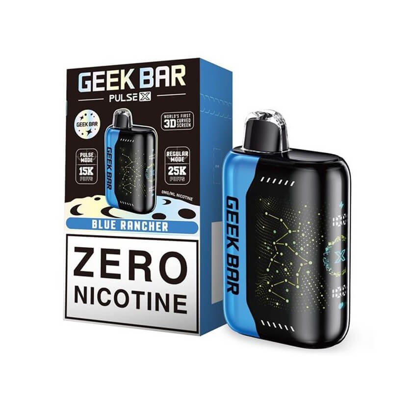 geek bar-pulse-zero nicotine-blue rancher