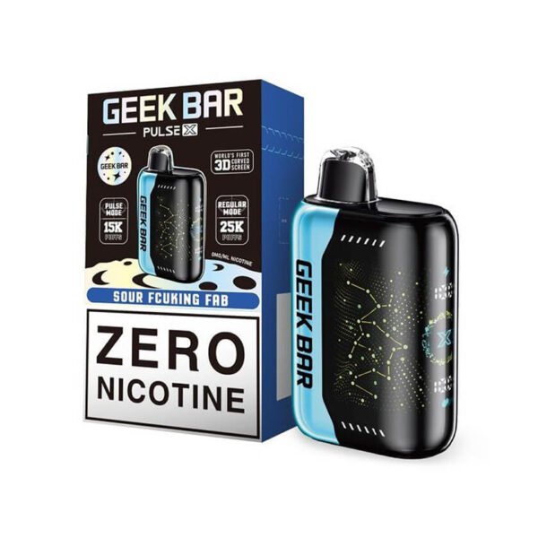 geek bar-pulse-zero nicotine-sour fcuking fab