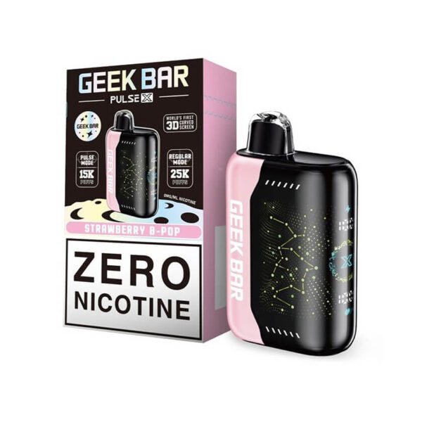 geek bar-pulse-zero nicotine-strawberry b pop
